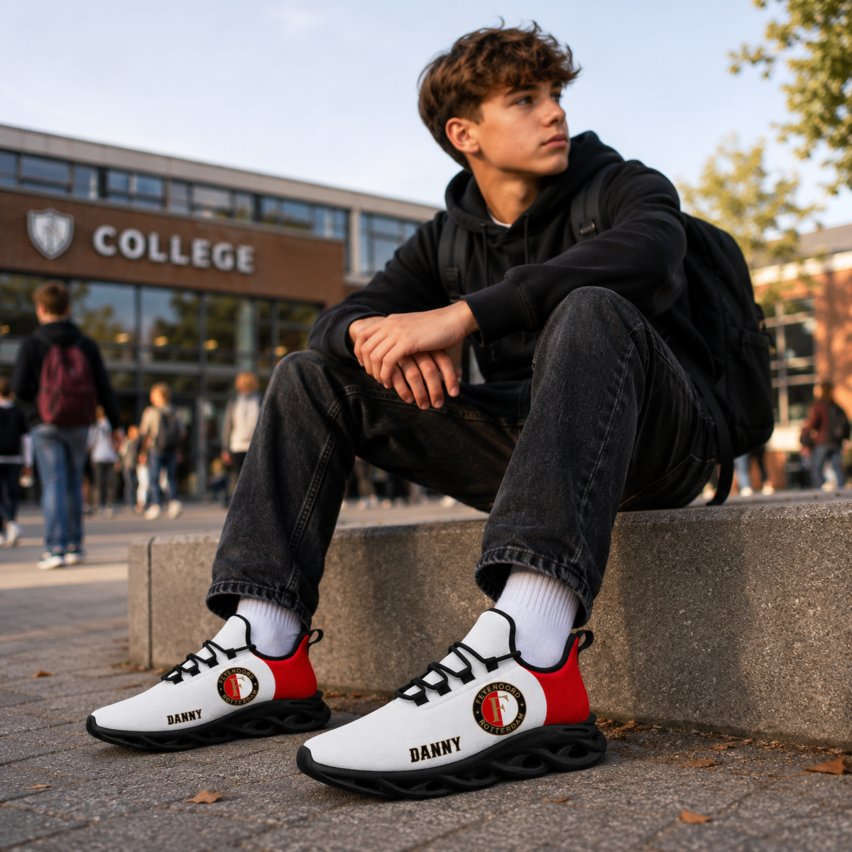Gepersonaliseerde Feyenoord Sneakers met Eigen Naam