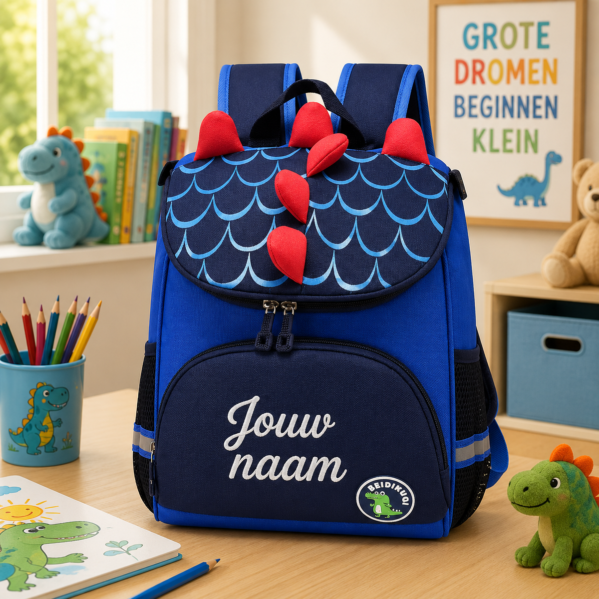Gepersonaliseerde Dinosaurus Rugzak met Naam