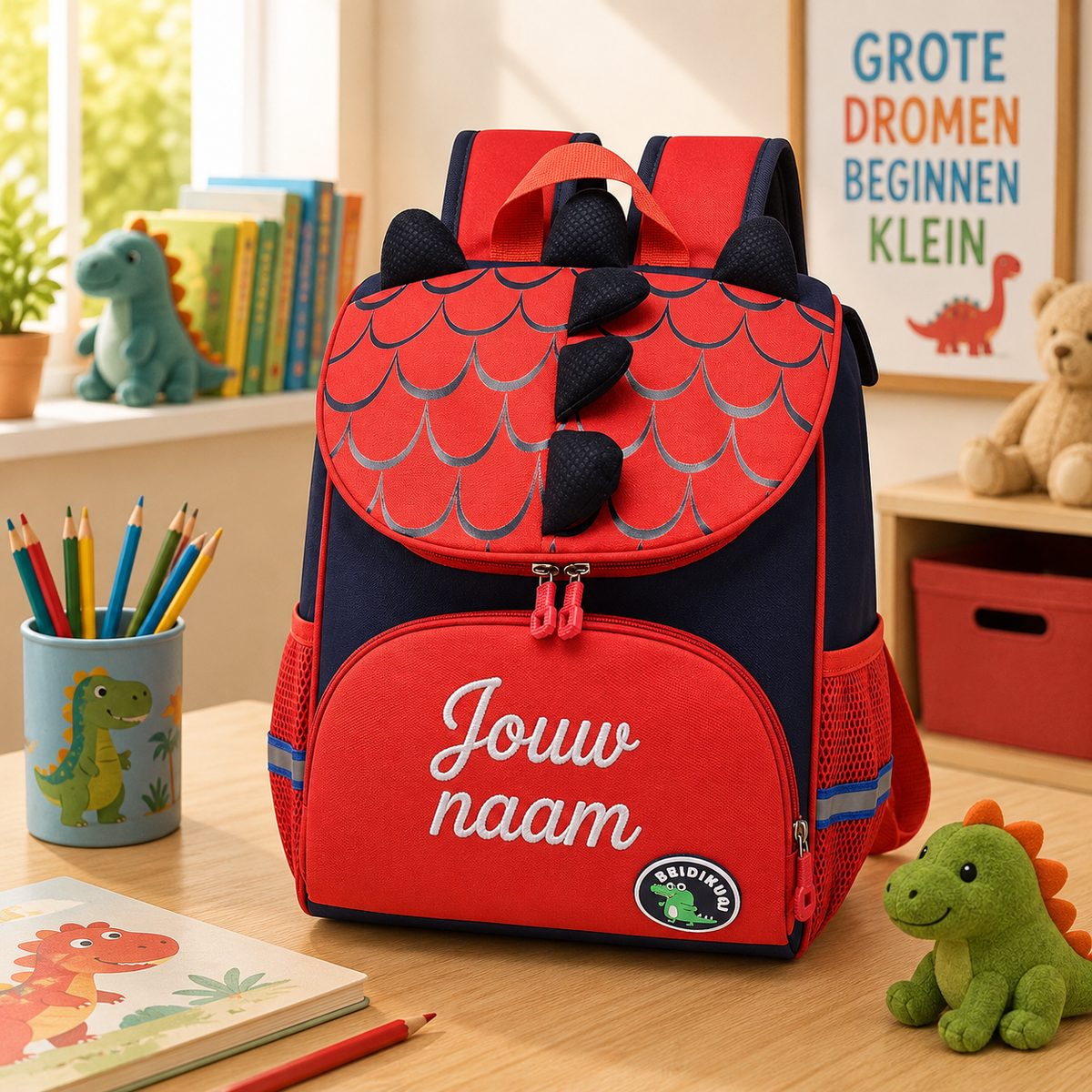 Gepersonaliseerde Dinosaurus Rugzak met Naam
