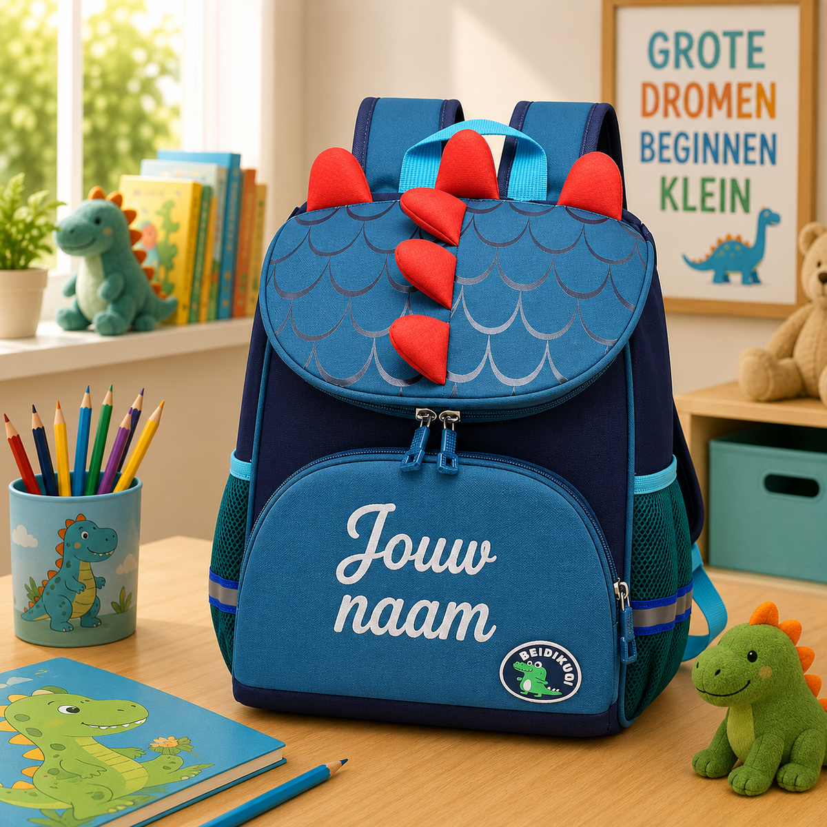 Gepersonaliseerde Dinosaurus Rugzak met Naam