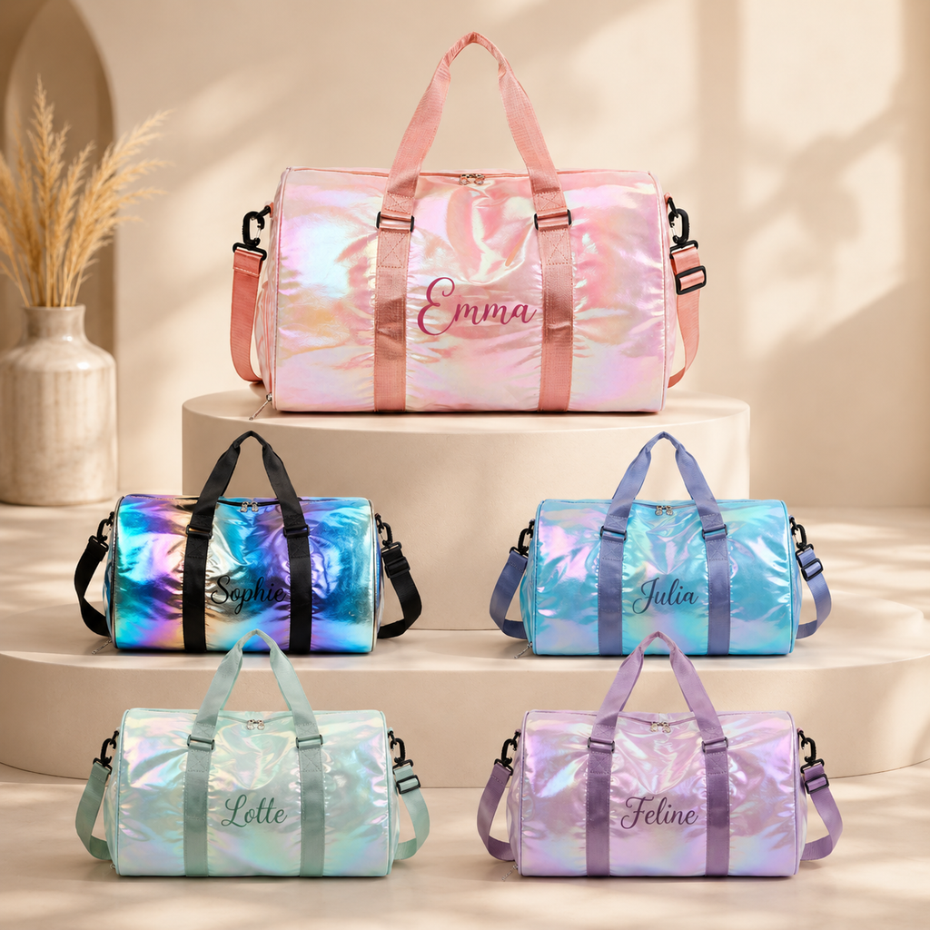 Gepersonaliseerde Parelmoer Metallic Reistas - Weekendtas