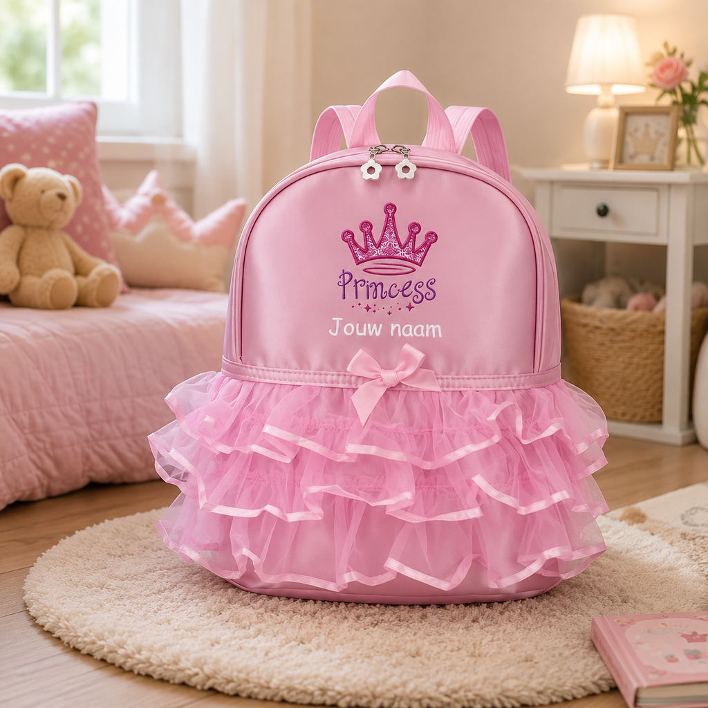Gepersonaliseerde Prinsessen Rugzak met Tule en Naam