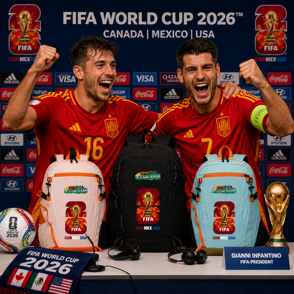 Gepersonaliseerde WK 2026 Rugzak met Naam - VS, Mexico & Canada Fan Rugzak